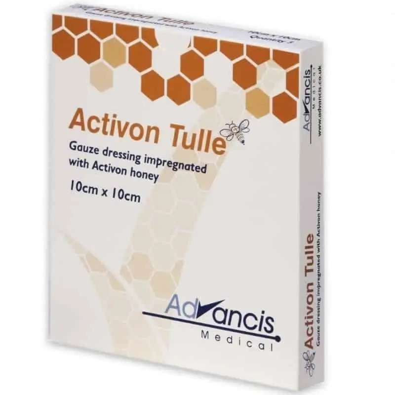 Activon Tulle Manuka Honey Dressings 10cm X 10cm – 5 Dressings
