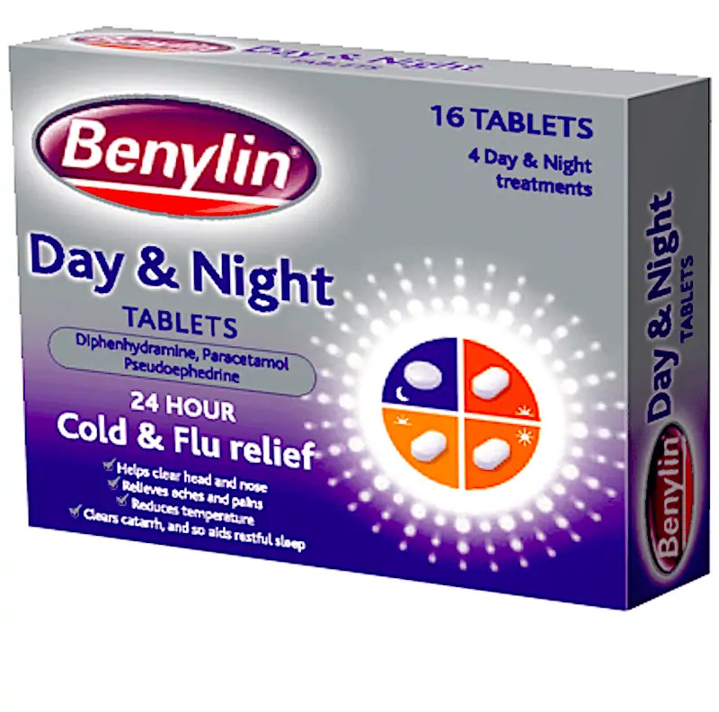 Benylin 24 Hour Day & Night 16 Tablets