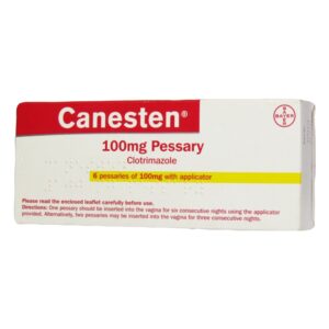 Box of Canesten 500mg Pessary for internal thrush treatment