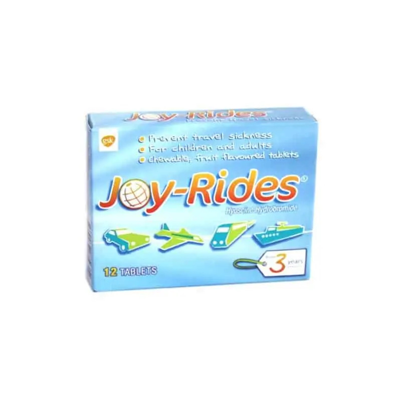Joy Rides Travel Sickness – 12 Tablets