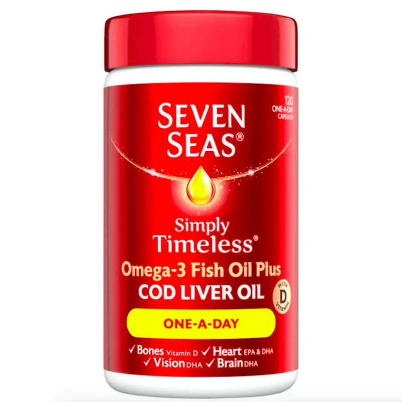 Seven Seas Cod Liver Oil One-A-Day Capsules 120 Capsules